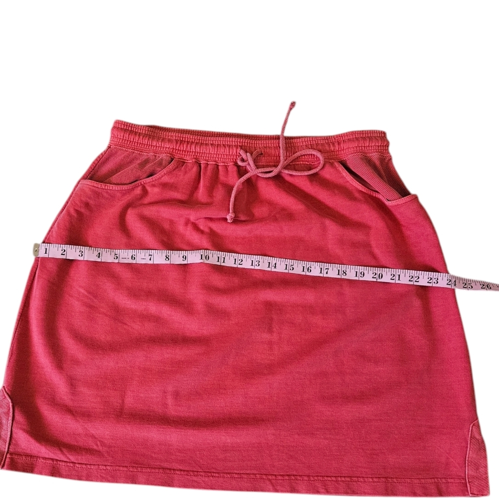 Women’s Casual Drawstring Skirt - Raspberry Pink - Picture 8 of 12